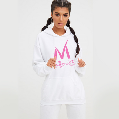 Women's Millionaire Vision Logo Hoodie - Pink/White