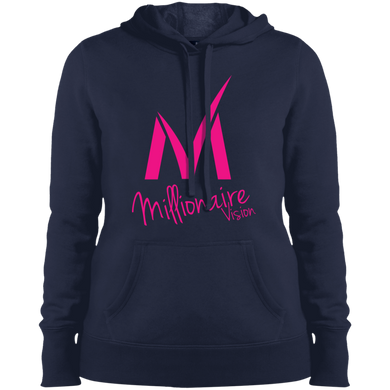 Millionaire Vision Ladies Hoodie - True Navy/Pink