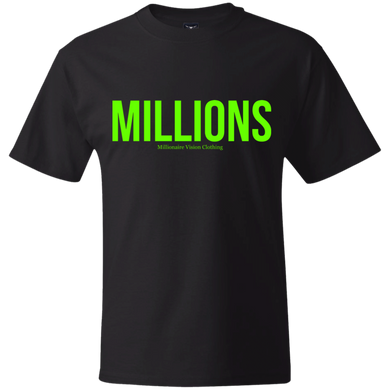 Millions T-Shirt - Black/Lime