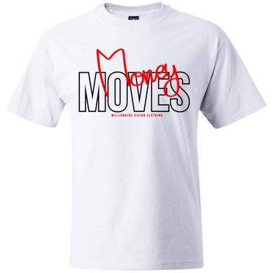 Money Moves T-Shirt - White/Red/Black