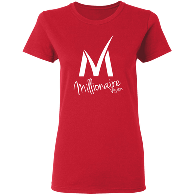 Ladies Millionaire Vision T-Shirt - Red/White