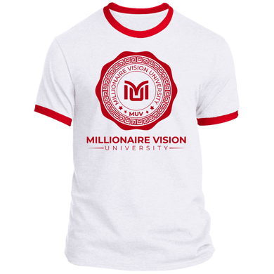 MVU Ringer Tee - Red/White