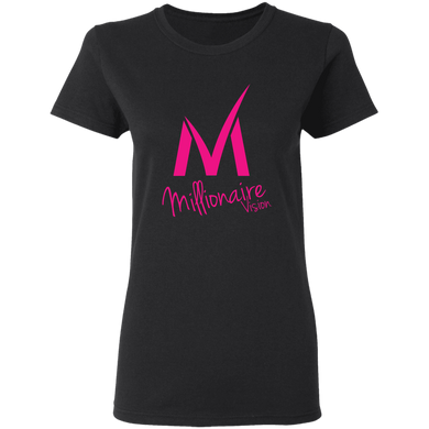 Ladies Millionaire Vision T-Shirt - Black/Pink