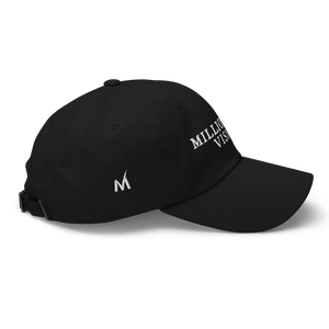 Millionaire Vision Print Dad Hat - Black