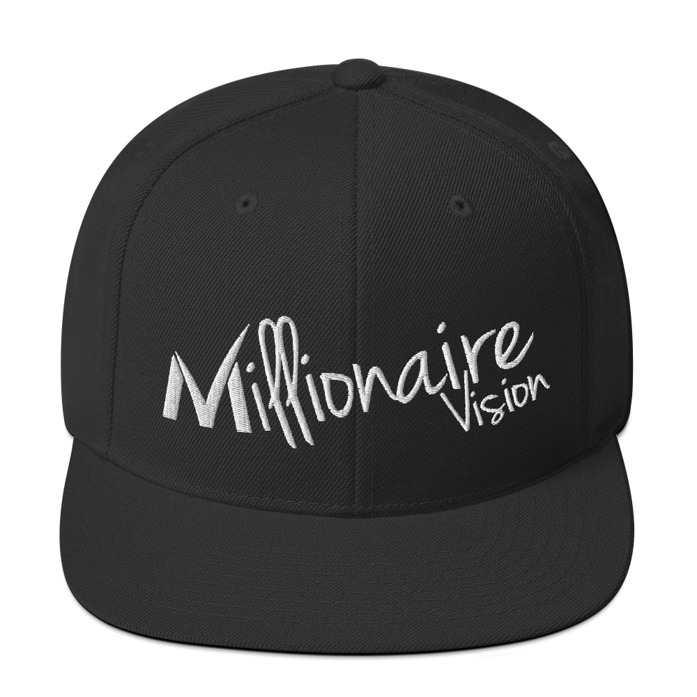 Signature Snapback - Solid Black/White