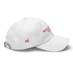 Millionaire Vision Print Dad Hat - White/Red