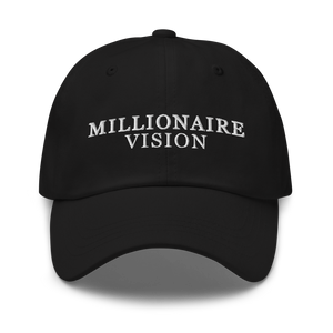 Millionaire Vision Print Dad Hat - Black