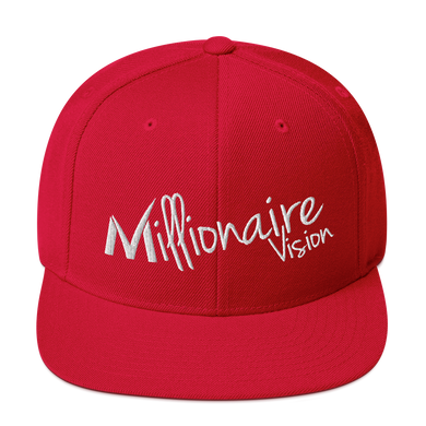 Signature Snapback - Solid Red/White