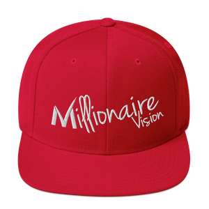 Signature Snapback - Solid Red/White