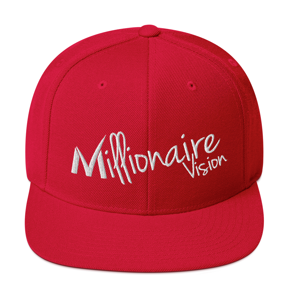 Signature Snapback - Solid Red/White