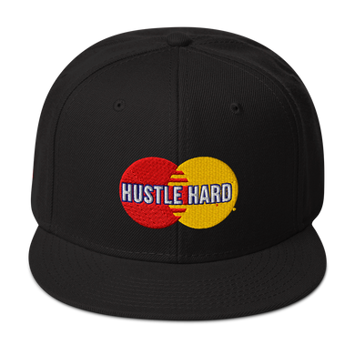 Hustle Hard Snapback - Black