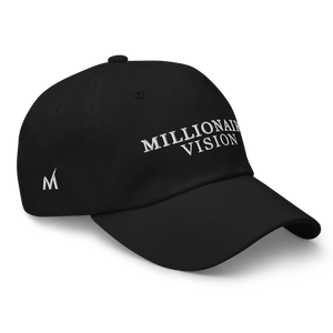 Millionaire Vision Print Dad Hat - Black