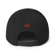 Load image into Gallery viewer, Signature Snapback - Solid Black/Red