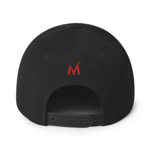 Signature Snapback - Solid Black/Red